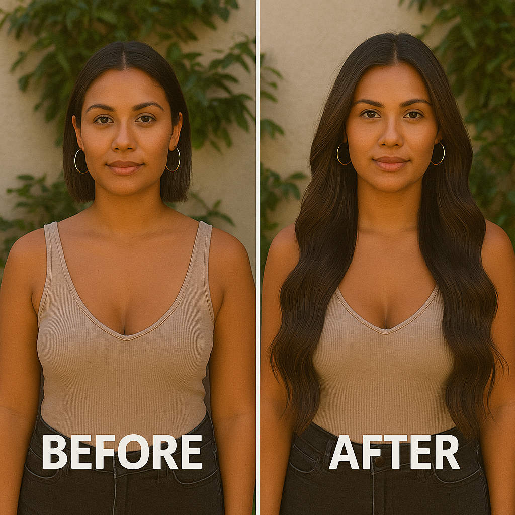 MY BEAUTIFUL MANE DEEP BROWN (2) HAIR EXTENSIONS