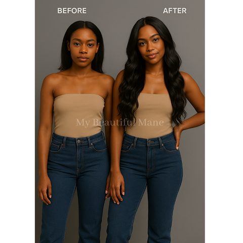 MY BEAUTIFUL MANE JET BLACK (B) HAIR EXTENSIONS - My Beautiful Mane