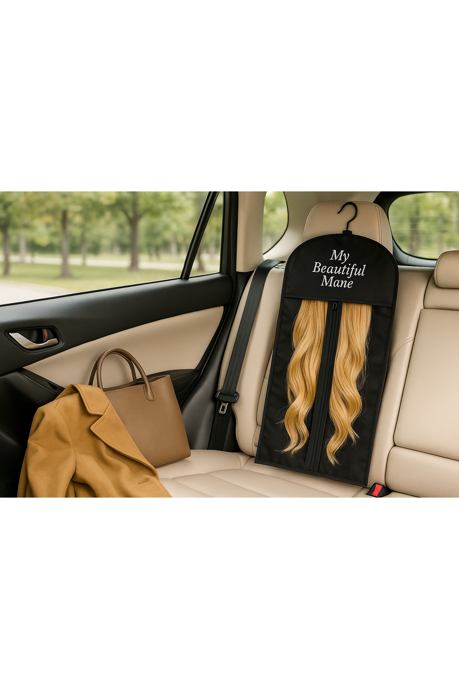 Hair Extension Storage & Travel Bag with Hanger – My Beautiful Mane