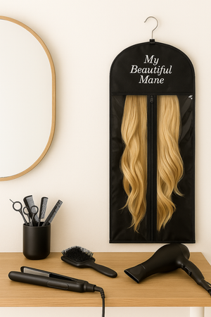 Hair Extension Storage & Travel Bag with Hanger – My Beautiful Mane