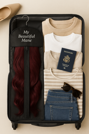 Hair Extension Storage & Travel Bag with Hanger – My Beautiful Mane