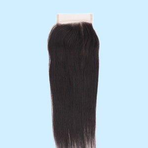 Brazilian Silky Straight 4x4 Transparent Closure