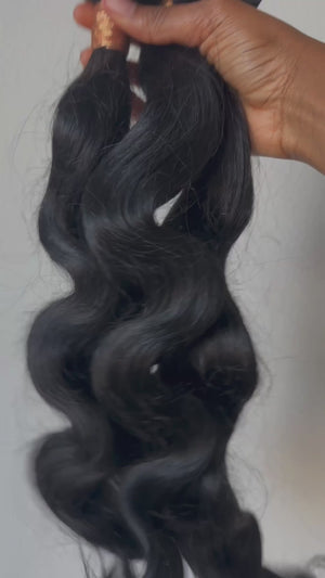 Jet Black Body Wave Bundle